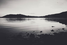 Load image into Gallery viewer, SUNSET IN BIG BEAR IN BLACK & WHITE