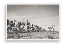 Load image into Gallery viewer, JOSHUA TREE ROCK FORMATION IN BLACK & WHITE